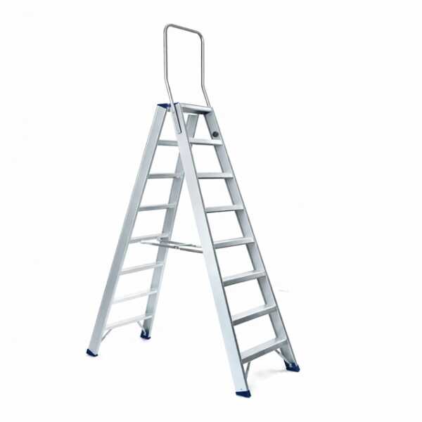 Atom-Pro 2×8 – Dubbele trapladder – inklapbare beugel