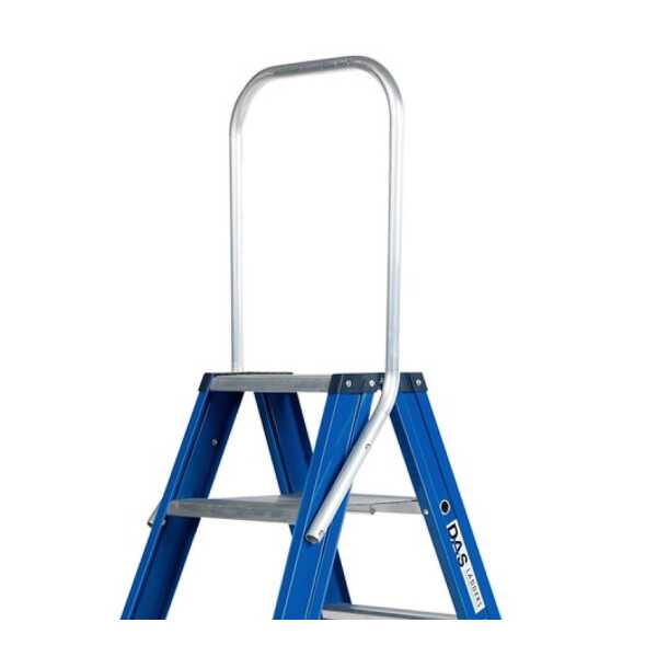 DAS 2x10 dubbele trapladder Blue met vaste beugel