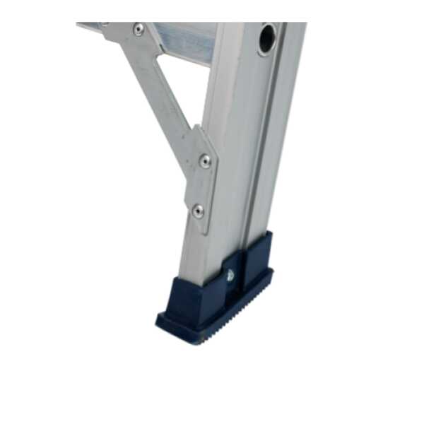 DAS 2x4 dubbele trapladder Ano met inklapbare beugel