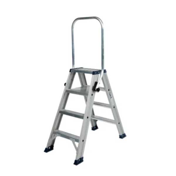 DAS 2x4 dubbele trapladder Ano met inklapbare beugel