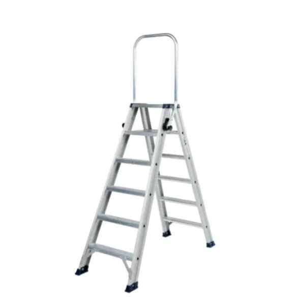 DAS 2x6 dubbele trapladder Ano met inklapbare beugel