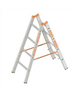 Layher 2x4 tweedelige scharnierladder - 1.30m
