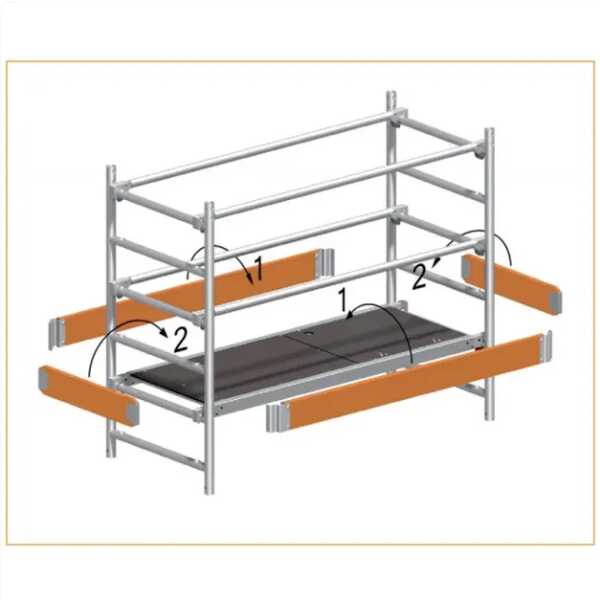 Layher kopkantplank 0.75 m rolsteiger Basic, Compact, Zifa