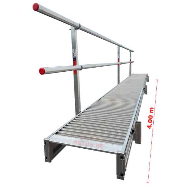 Altrex loopvloer rectoverso 4.00 m met dubbele leuning 1 zijde