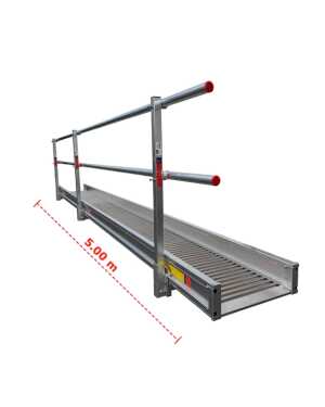 Altrex loopvloer rectoverso 5.00m met dubbele leuning 1 zijde