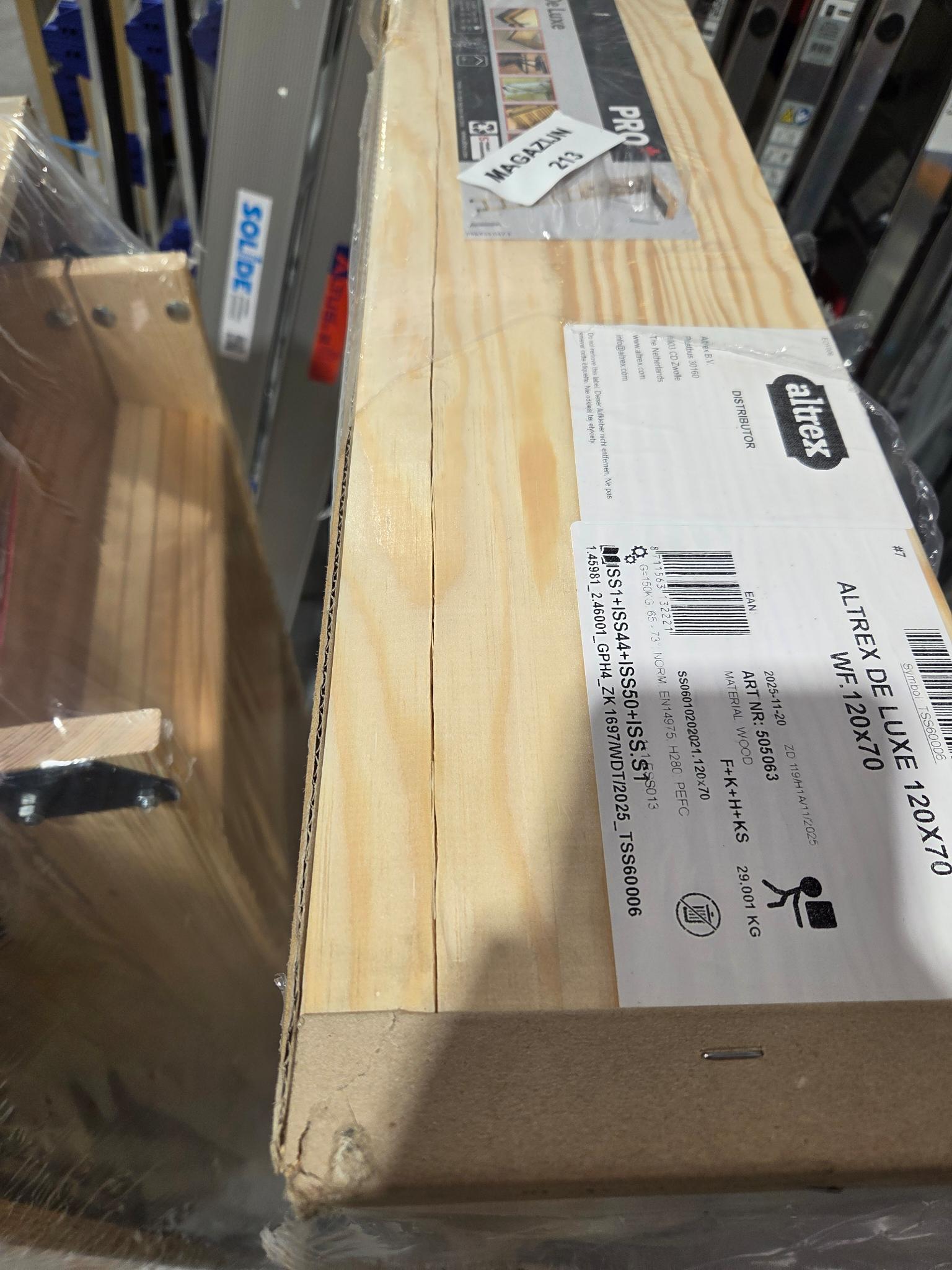 2ᵉKans Altrex zoldertrap Woodytrex De Luxe 120x70x17cm - Afbeelding 4