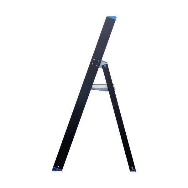 Eurostairs enkele trapladder 3 treden - Black edition - 0.75 m stahoogte