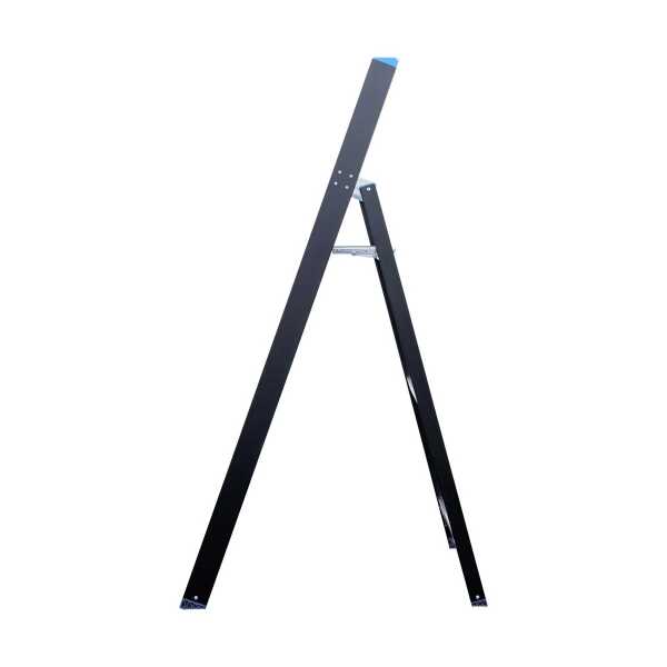 Eurostairs enkele trapladder 5 treden - Black edition - 1.25 m stahoogte