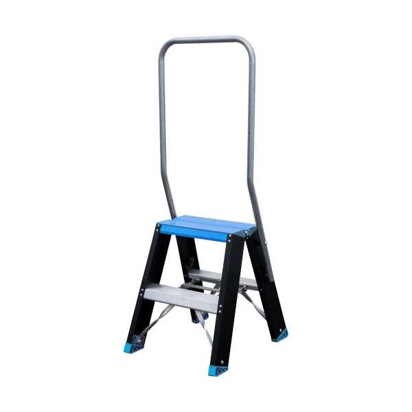 Atom-pro 2x2 trapladder met beugel - Blauw-Zwart “Limited Edition” - 0.50m