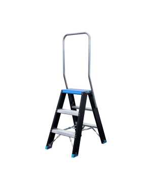 Atom-pro 2x3 trapladder met beugel - Blauw-Zwart “Limited Edition” - 0.75m