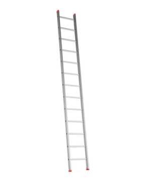 Solide enkele ladder 13 sporten met rechte voet SA13 - 3.15m