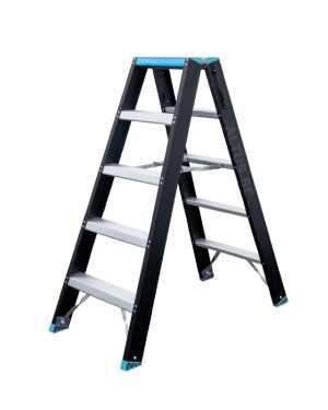 Atom-pro 2x5 trapladder - Blauw-Zwart “Limited Edition” - 1.25m