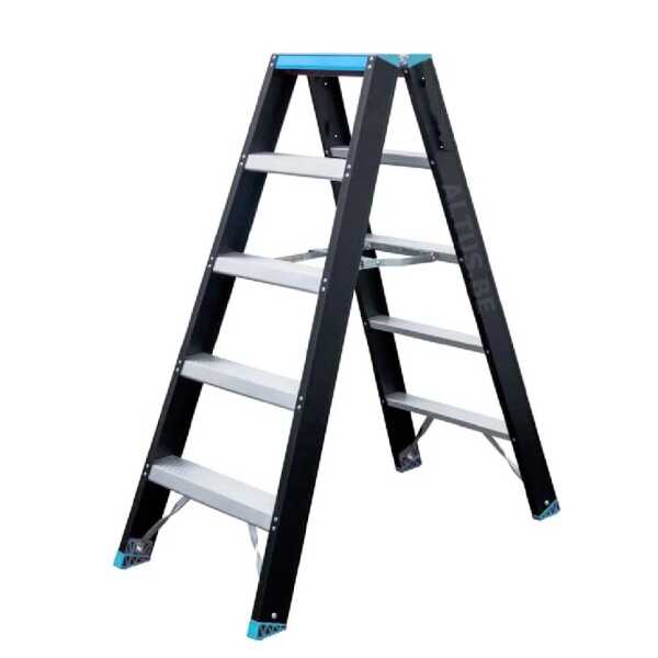 Atom-pro 2x5 trapladder - Blauw-Zwart “Limited Edition” - 1.25m