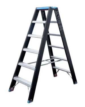 Atom-pro 2x6 trapladder - Blauw-Zwart “Limited Edition” - 1.50m
