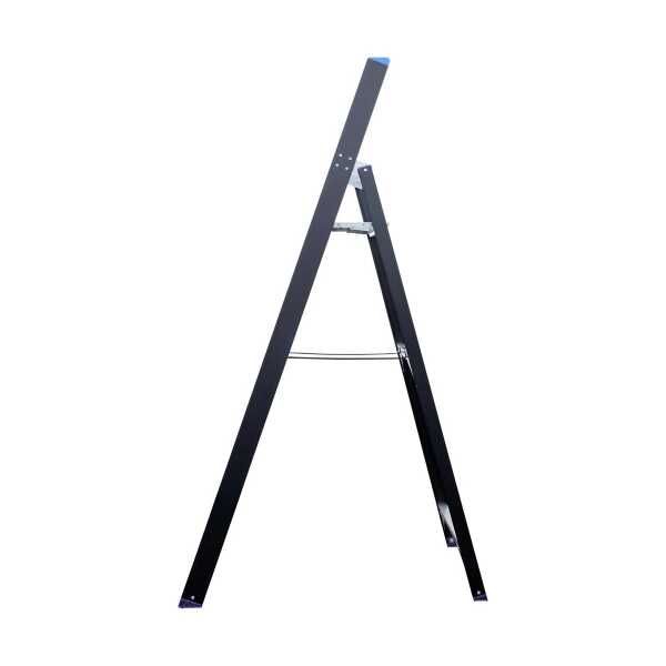 Eurostairs enkele trapladder 6 treden - Black edition - 1.50 m stahoogte