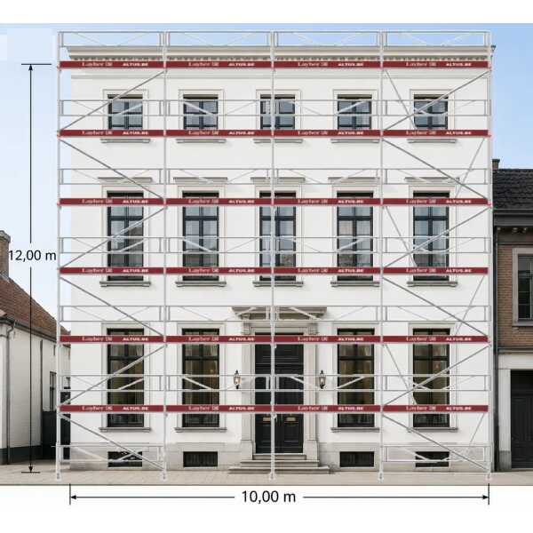 Layher Blitz - Aluminium gevelsteigerpakket - Pakket compleet 144m²