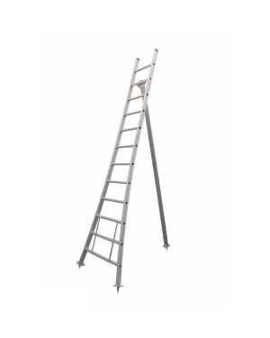 Pro plukladder 12 sporten - 3.25m geanodiseerd