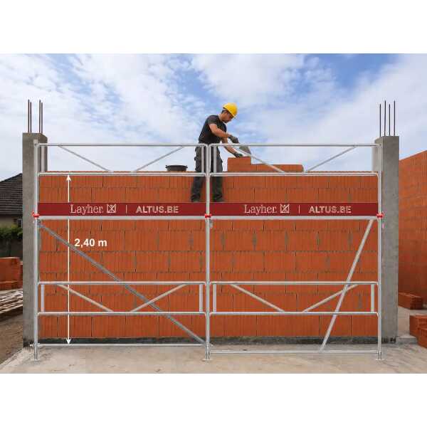 Layher Blitz - Aluminium gevelsteigerpakket - Pakket compleet 20m²