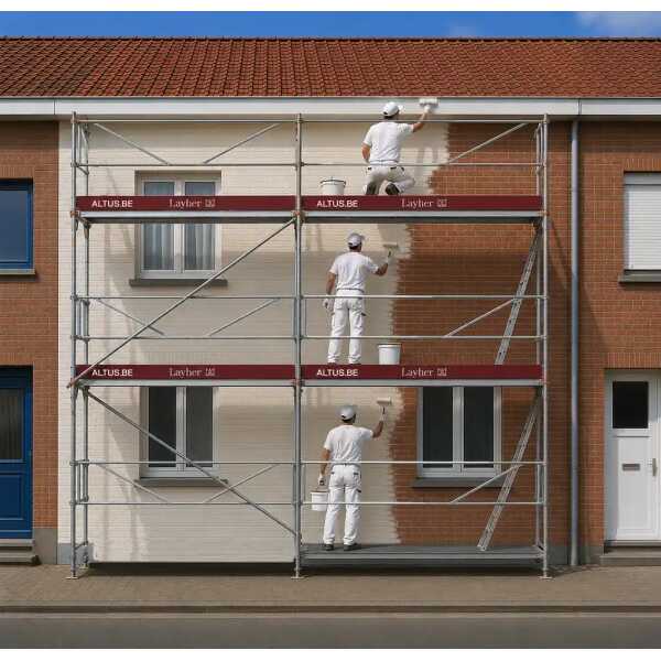 Layher Blitz - Aluminium gevelsteigerpakket - Pakket compleet 30m²