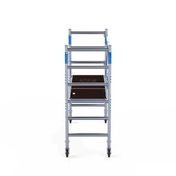 6-sports BasiQ kamersteiger - Platform met luik 0.75x1.90x3.00m wh