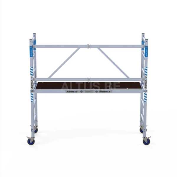 6-sports BasiQ kamersteiger - Platform met luik 0.75x1.90x3.00m wh