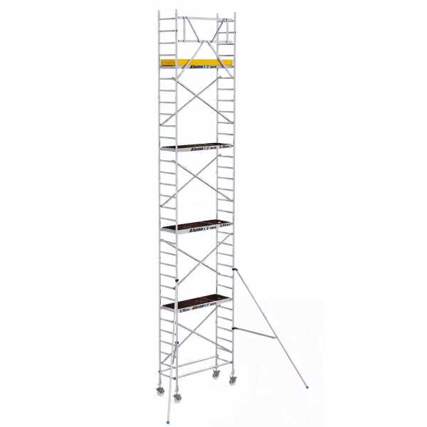 Alx BasiQ alu rolsteiger - 75x2.50x10.30 mtr.wh - Platformen hout