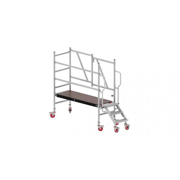 Vouwsteiger RS TOWER 56 ERGO met trap - Wooddeck platform