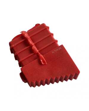Solide Rubber Dop Rood Achterkant PTE - 40 mm (stuk)