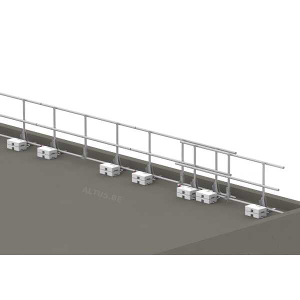 Altrex EP6 dakrandbeveiliging set 12.00 m compleet